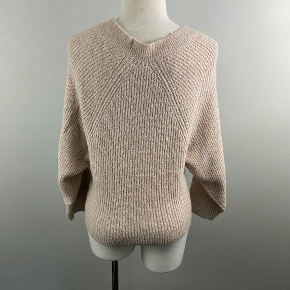 NWT LEITH‎ Tan Memoir V Neck Sweater (XS) - Picture 5 of 8